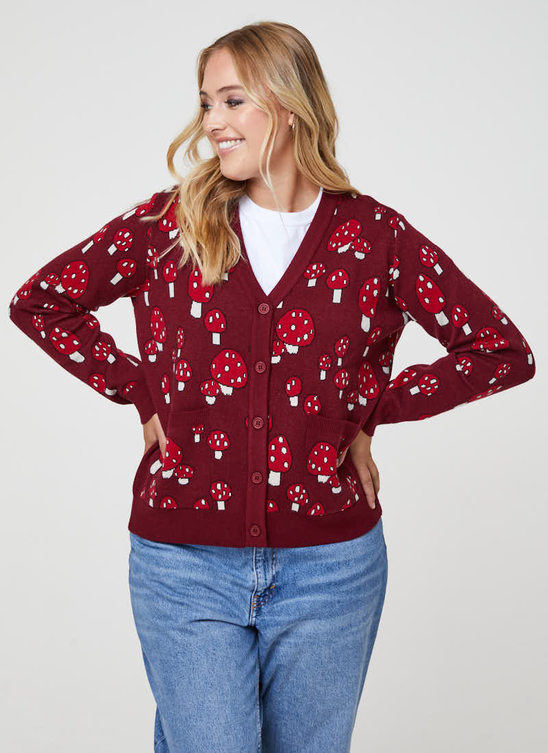 Agaric Mushroom Cardigan