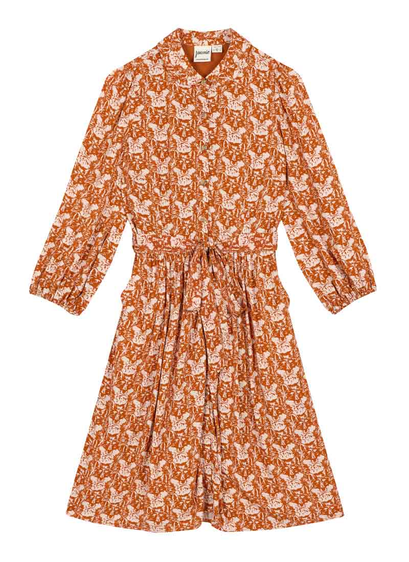 Andi Fox Print Shirt Dress - Model Front Size 10